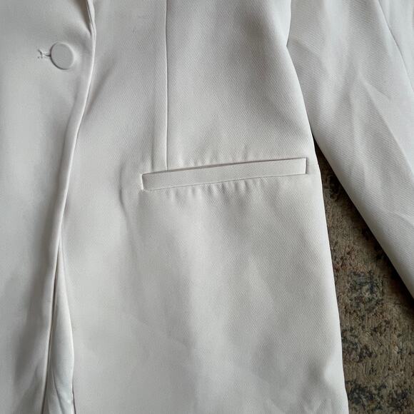 Good American Tuxedo Blazer White Size L - Picture 3 of 10